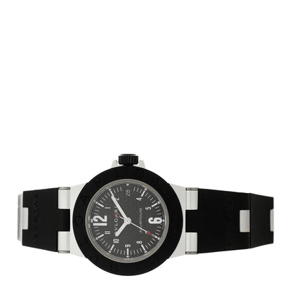 Bulgari Aluminum Rubber 29mm Diagono Quartz Watch Black 2 of 4
