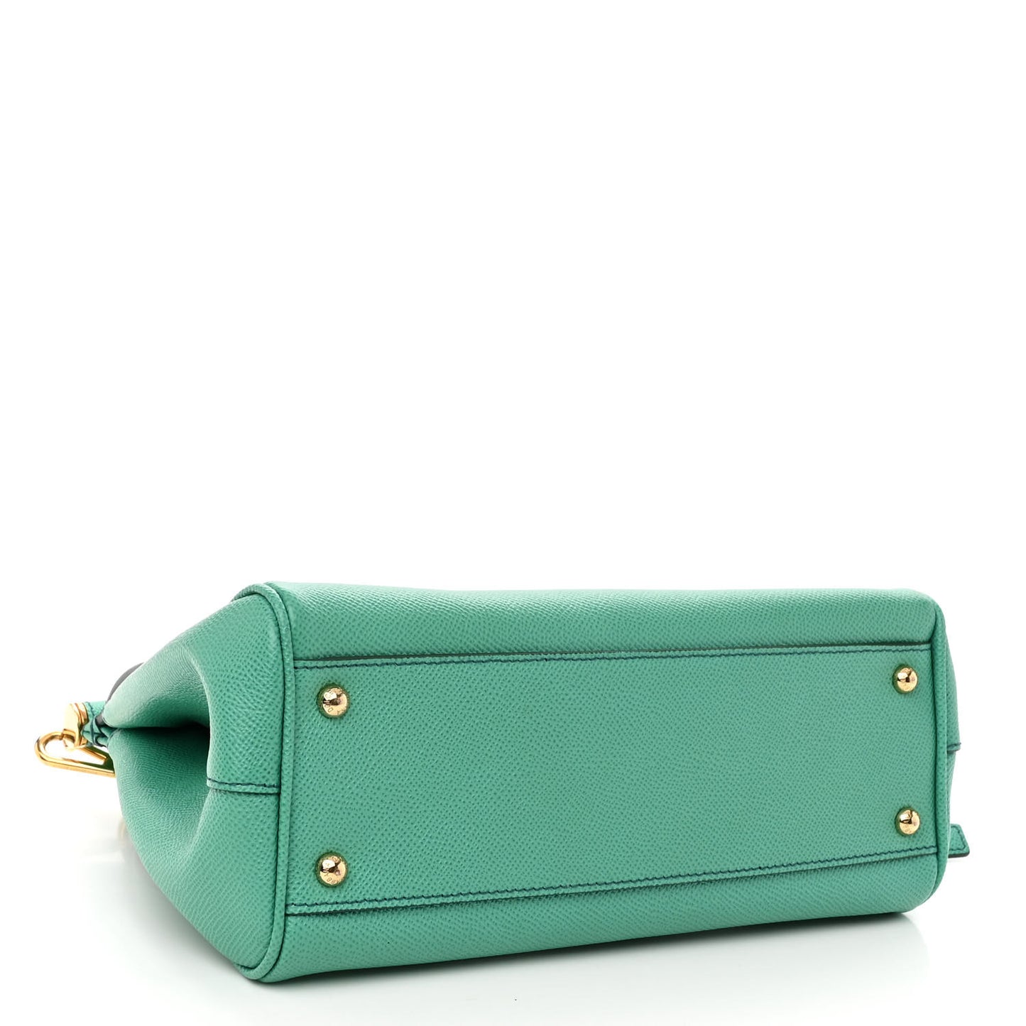 DOLCE &amp; GABBANA Dauphine Calfskin Medium Miss Sicily Satchel Verde Muschio