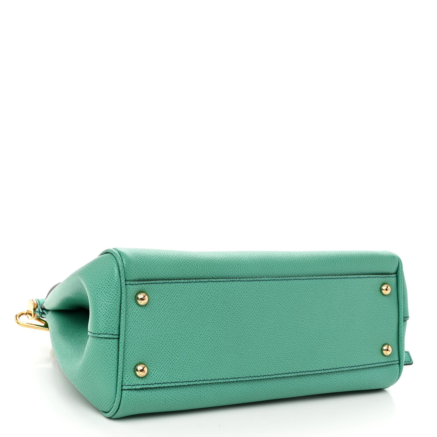 Dolce & Gabbana DOLCE &amp; GABBANA Dauphine Calfskin Medium Miss Sicily Satchel Verde Muschio 4 of 9