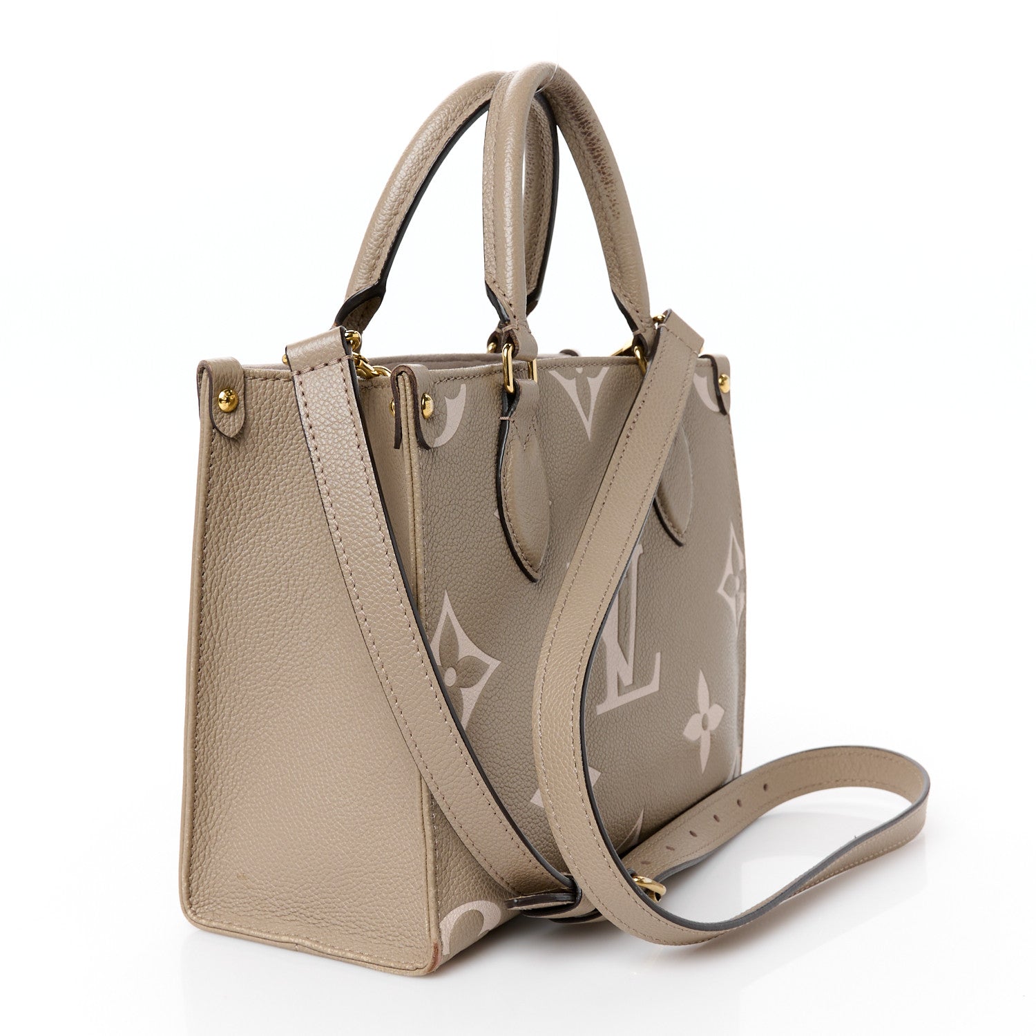 Louis Vuitton Empreinte Monogram Giant Onthego PM Tourterelle Creme 3 of 11