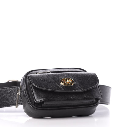 Gucci Fluffy Calfskin Mini Morpheus Belt Bag 90 36 Black 4 of 10
