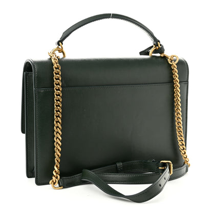 Saint Laurent Calfskin Medium Monogram Sunset Dark Green 3 of 10