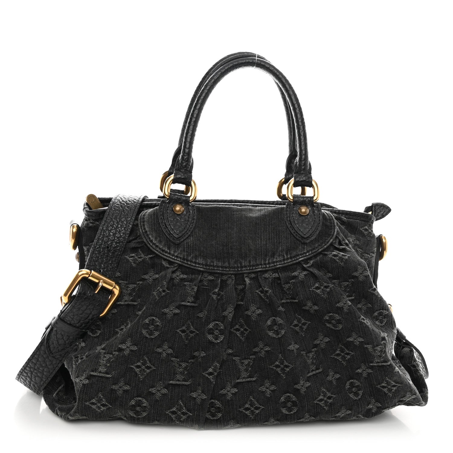 Louis Vuitton Denim Neo Cabby MM Black 1 of 11