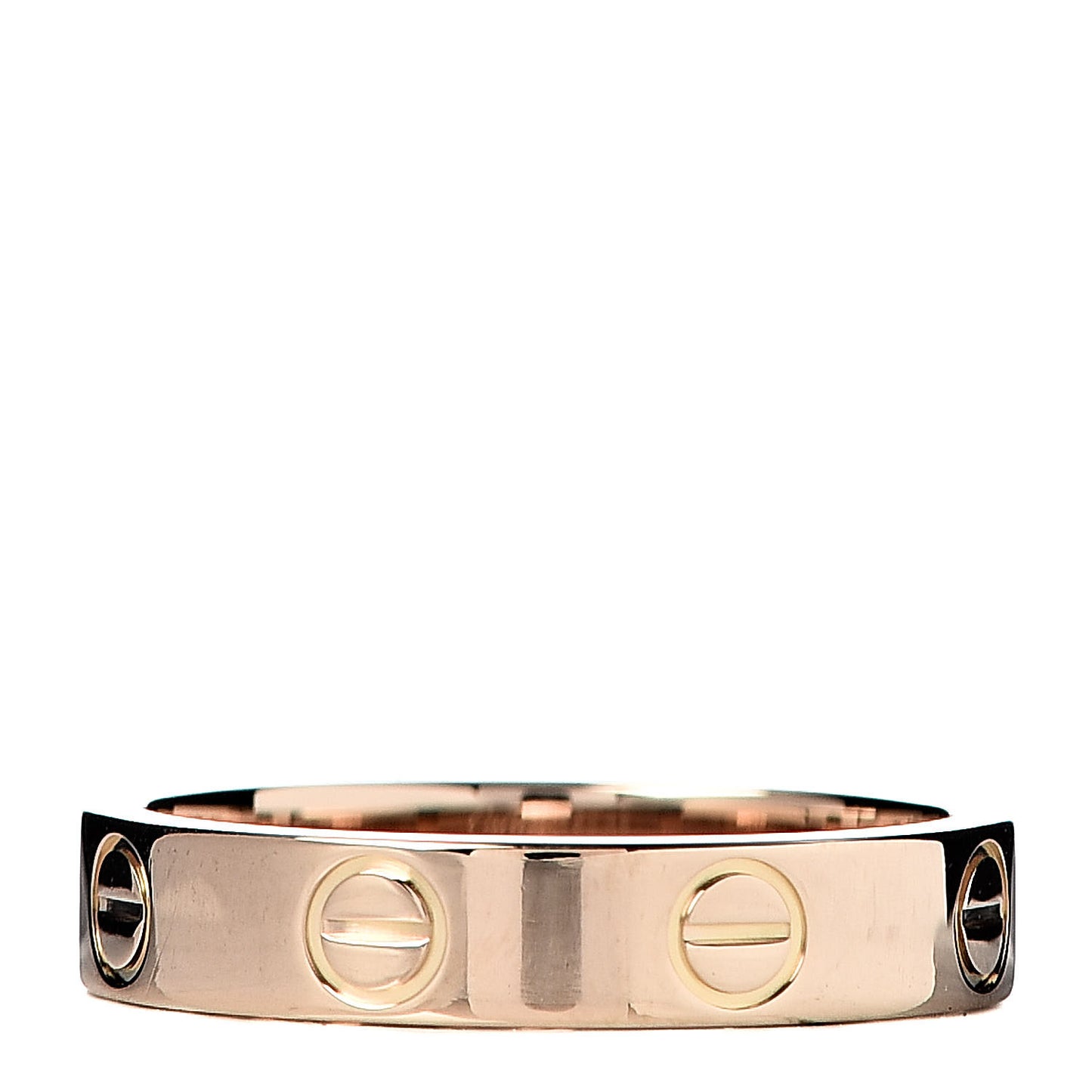 18K Pink Gold 3.5mm LOVE Wedding Band Ring 49 4.75