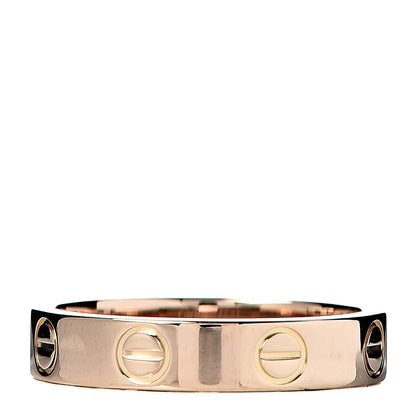 Cartier 18K Pink Gold 3.5mm LOVE Wedding Band Ring 49 4.75 3 of 4