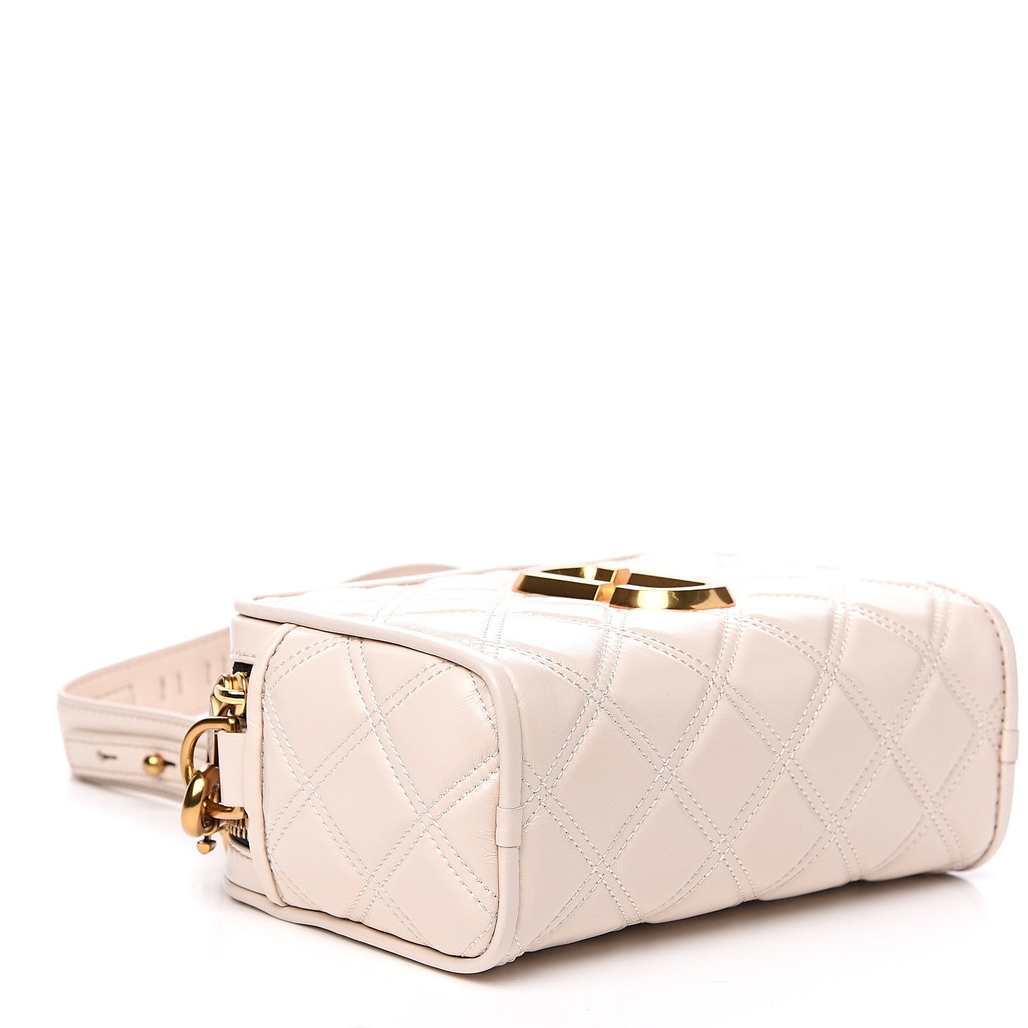 Marc Jacobs Calfskin Quilted The Softshot 21 Bag Ivory 3 of 10