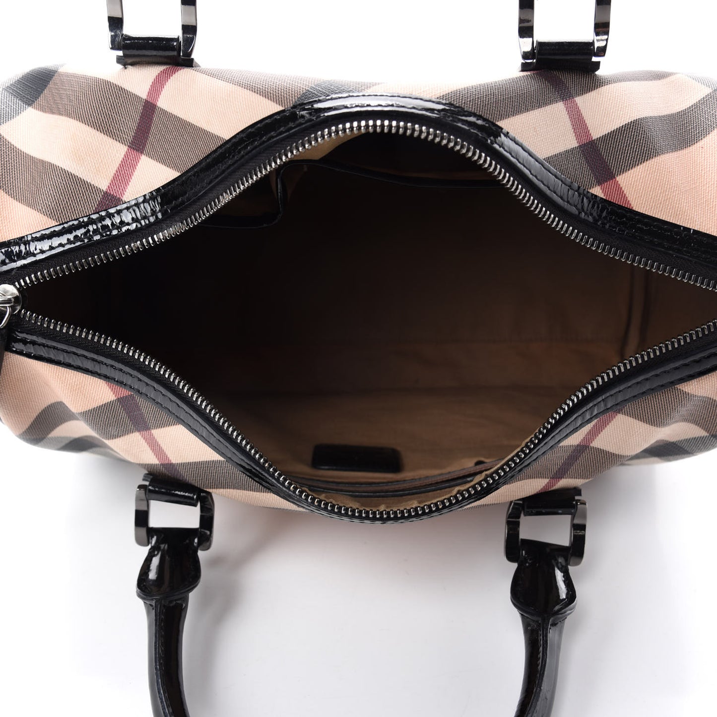 Nova Check Small Chester Bowling Bag Black