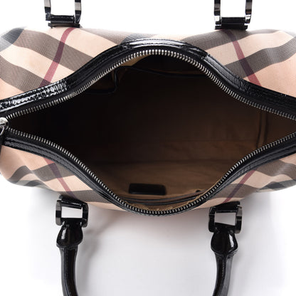 Burberry Nova Check Small Chester Bowling Bag Black 5 of 17