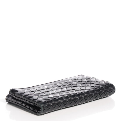 Bottega Veneta Nappa Intrecciato Double Zip Clutch Wallet Nero Black 3 of 6