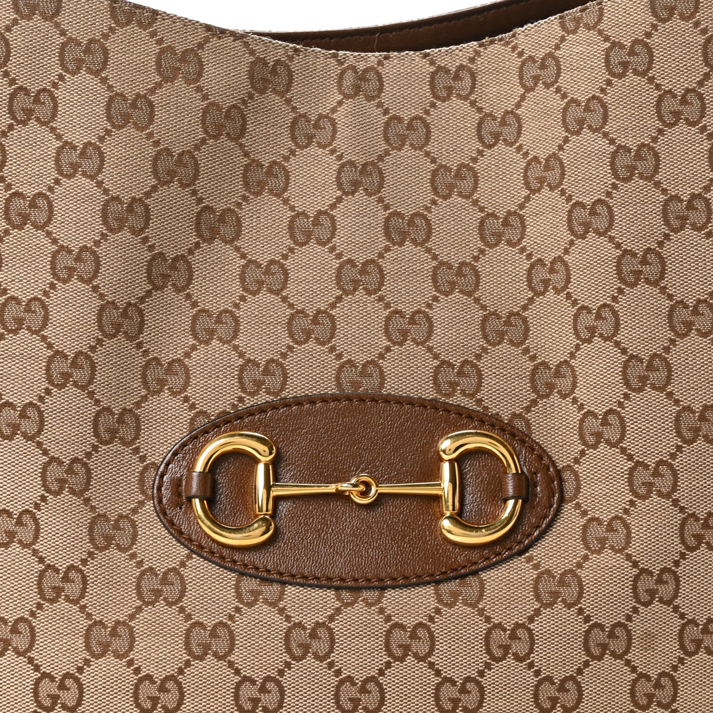 Monogram New Sakai Calfskin Lux Horsebit 1955 Tote Bag Beige Ebony Brown Sugar