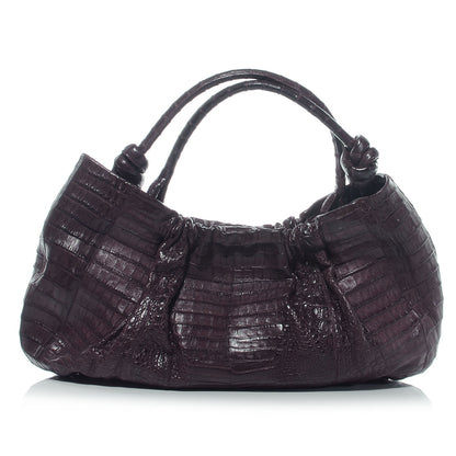 Nancy Gonzalez Crocodile Hobo Purple 1 of 6