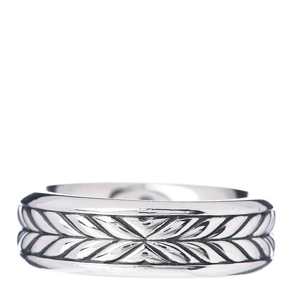 David Yurman Sterling Silver Black Onyx Mens Chevron Band Ring 62 10 3 of 6