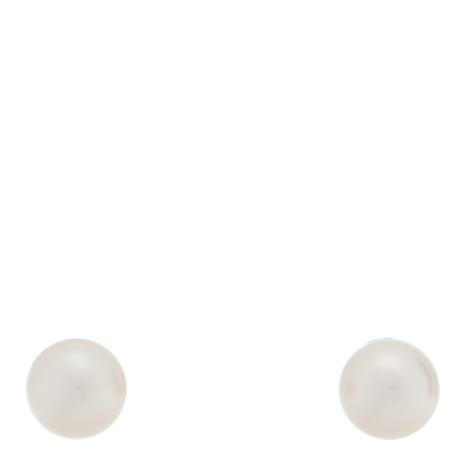 Mikimoto 18K White Gold Akoya Cultured Pearl 6-6.5mm Stud Earrings 1 of 5