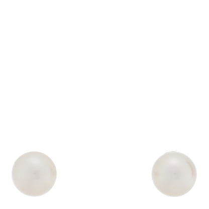 Mikimoto 18K White Gold Akoya Cultured Pearl 6-6.5mm Stud Earrings 1 of 5