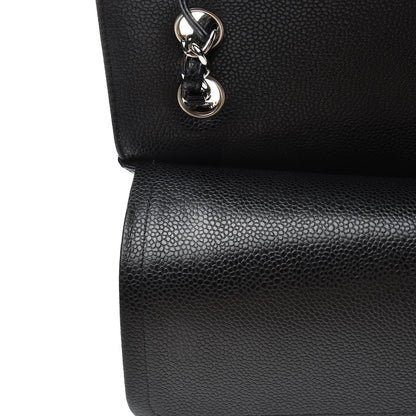 Chanel Caviar Quilted Jumbo Double Flap Black 11 of 12