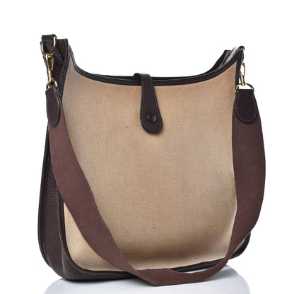 Hermes Toile Natural Barenia Evelyne GM Ebene 3 of 16