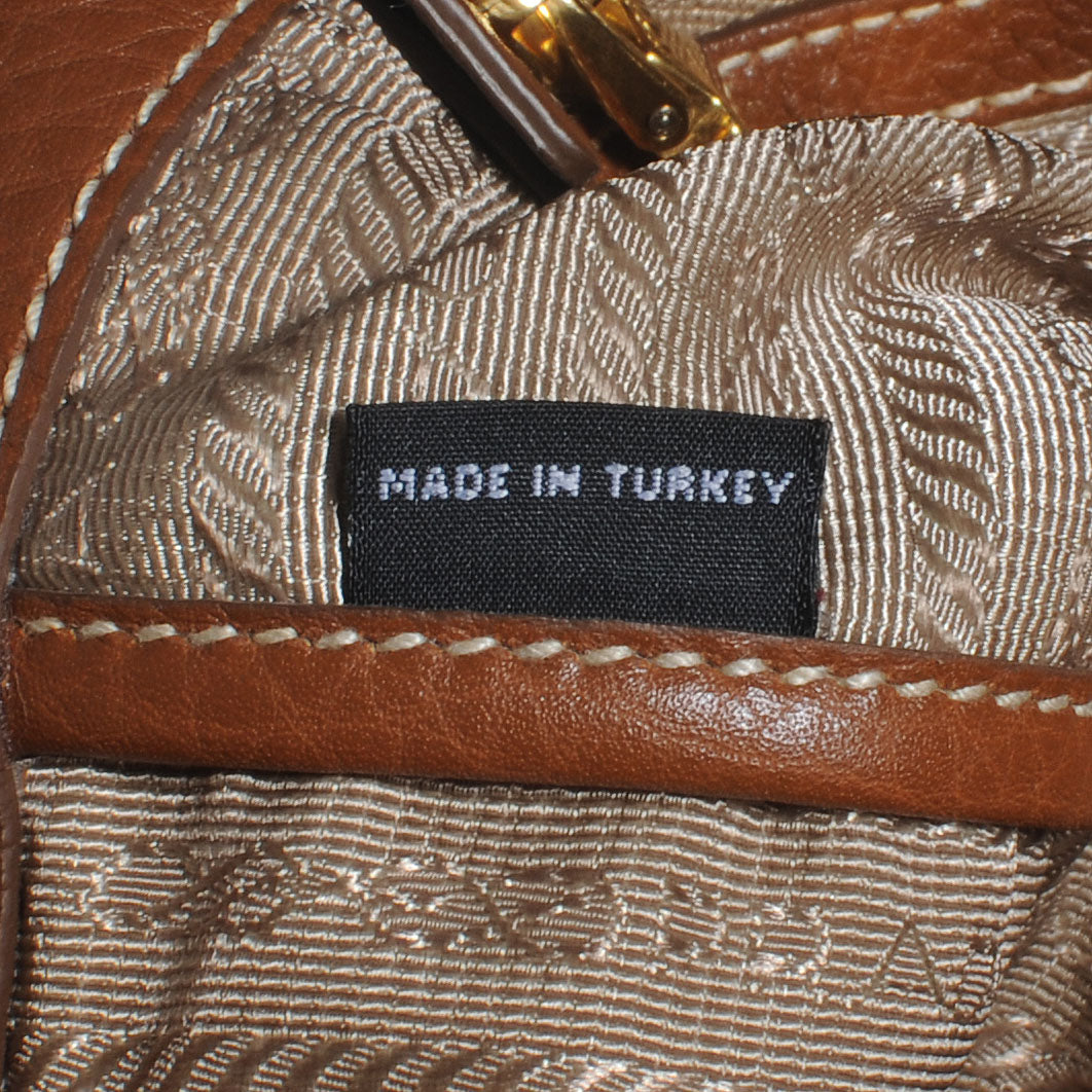 Jacquard Logo Tote Corda Brandy