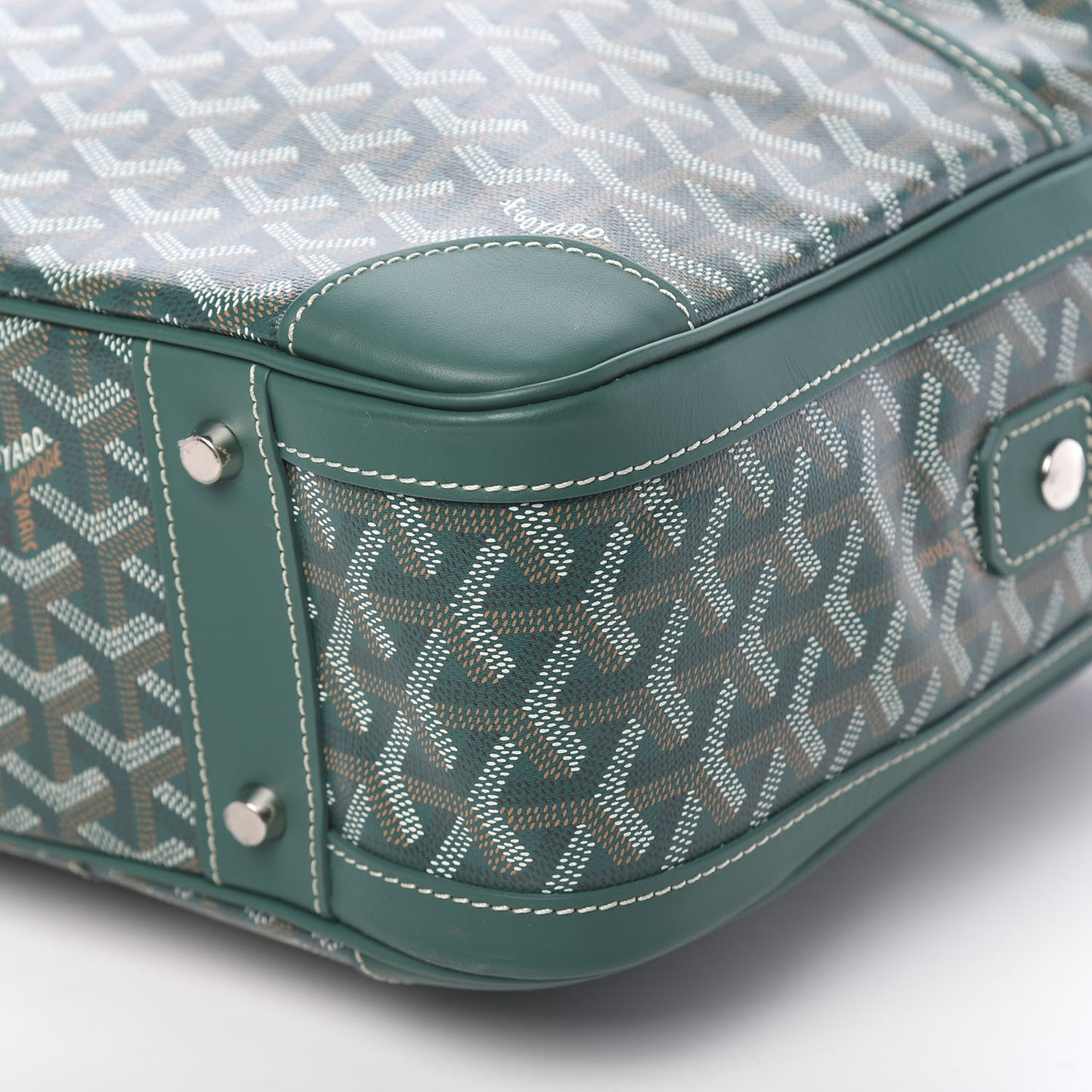 Goyardine Ambassade MM Briefcase Green