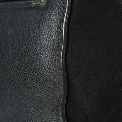 Celine Drummed Calfskin Suede Medium Trapeze Black 18 of 18