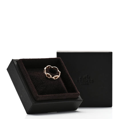 Hermes 18K Rose Gold PM Chaine d'Ancre Enchainee Ring 51 5.75 7 of 7