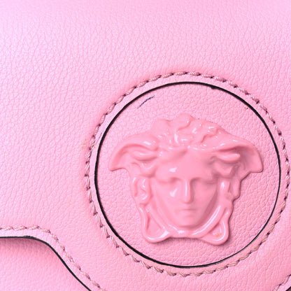 Versace Grained Calfskin Small La Medusa Top Handle Bag Pink 9 of 9