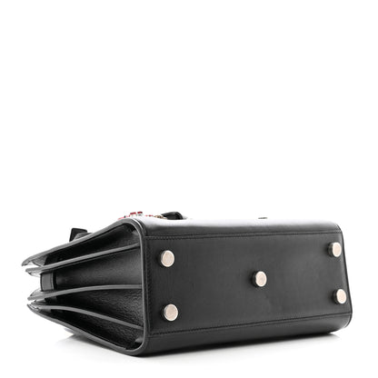 Saint Laurent Calfskin Crystal Embellished Nano Sac de Jour Black 4 of 10