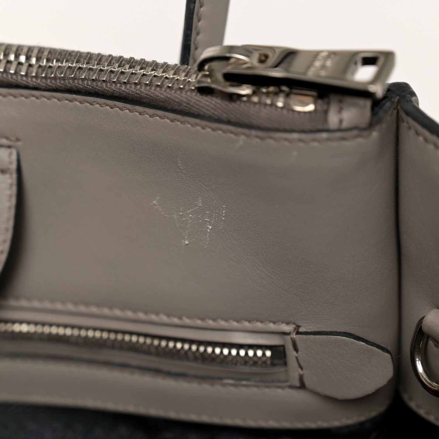 Glace Calf Twin Pocket Tote Argilla