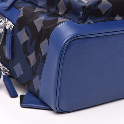 MCM Nylon Camo Dieter Medium Backpack Estate Blue 7 of 8