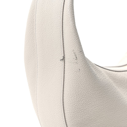 Khaite Pebbled Calfskin Augustina Small Crossbody Light Grey 10 of 10