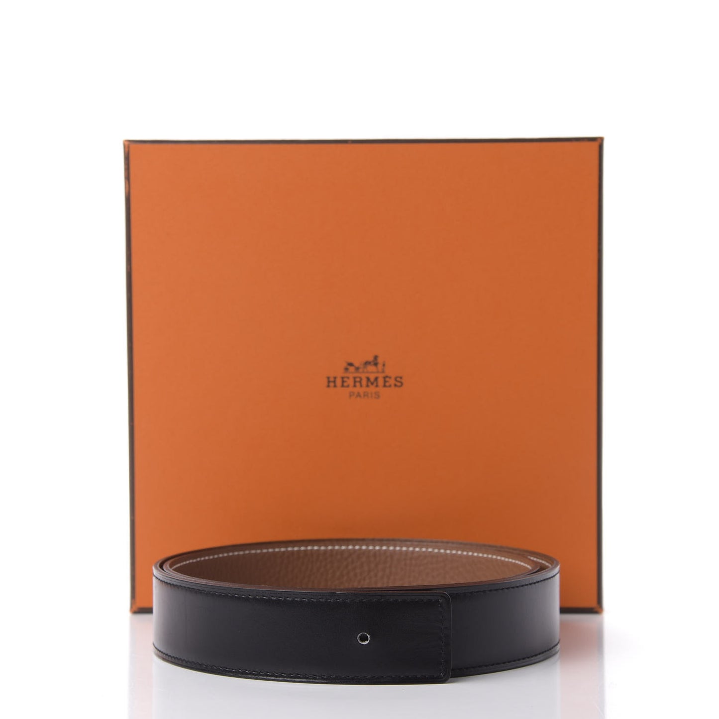 Box Togo 32mm Belt Strap 85 Black Gold