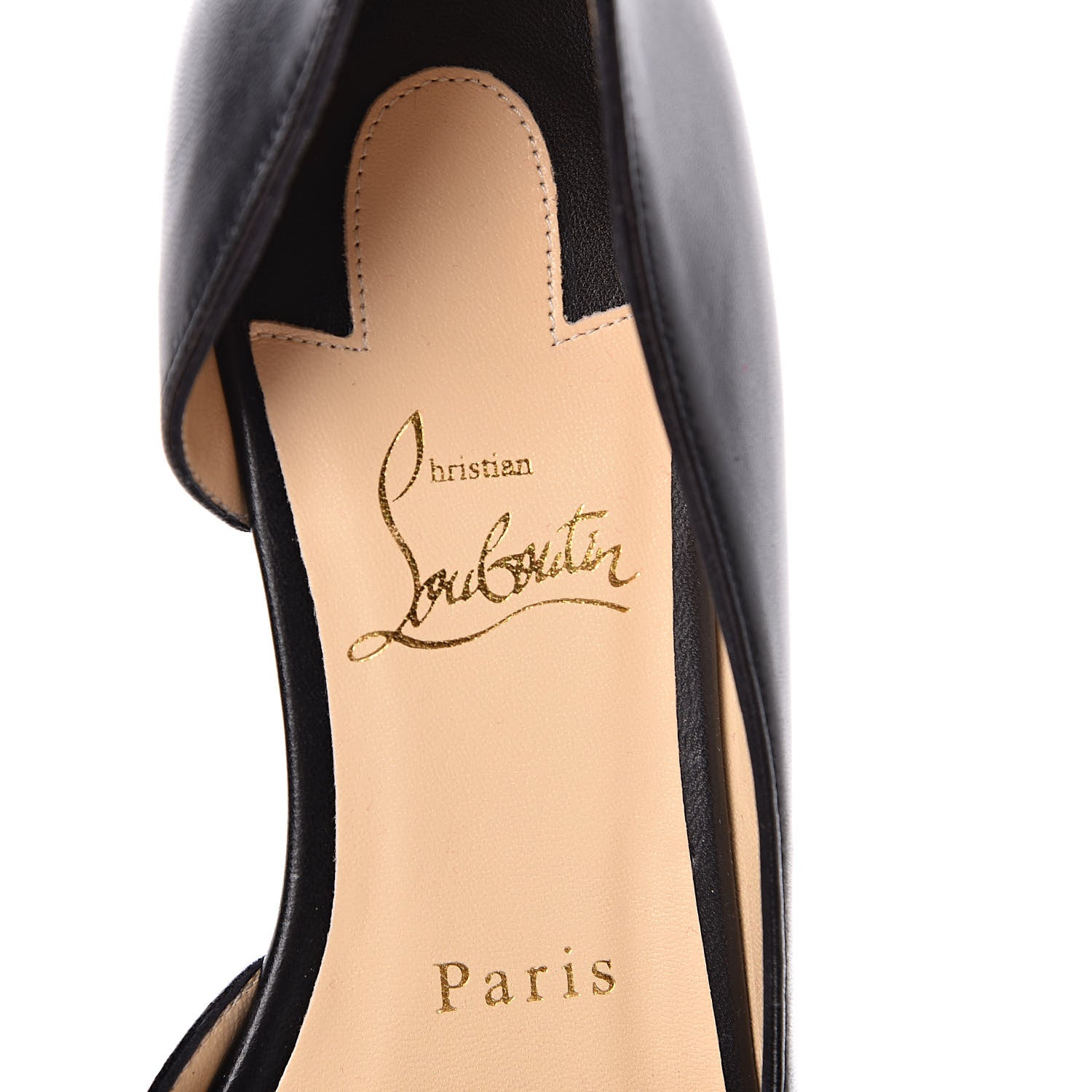 Christian Louboutin Nappa Farfaclou Spike Flats 39 Black 7 of 8