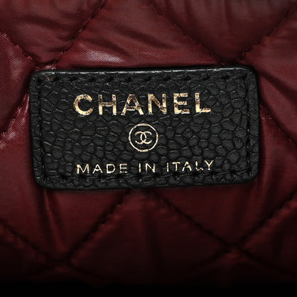 Chanel Caviar Quilted Large Cosmetic Case Black 6 of 7