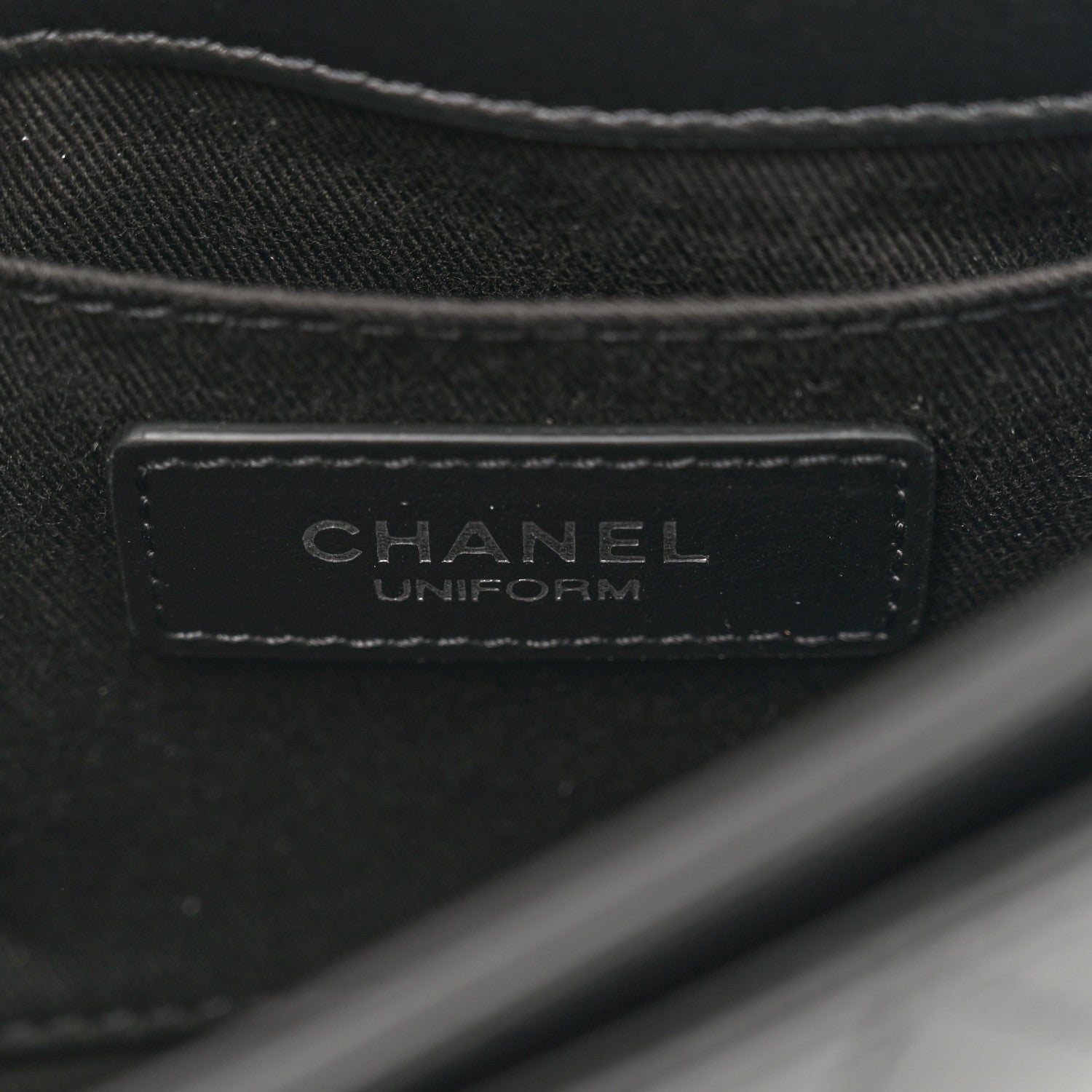 Chanel Calfskin Quilted CC Uniform Flap Belt Bag Black 6 of 10