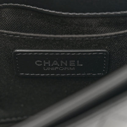 Chanel Calfskin Quilted CC Uniform Flap Belt Bag Black 6 of 10