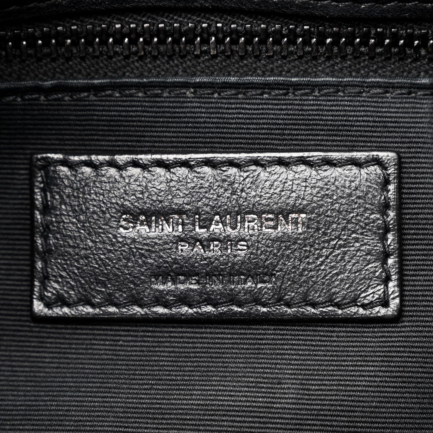 Saint Laurent Lambskin Quilted Monogram Monochrome Small Loulou Puffer Chain Satchel Black 6 of 10
