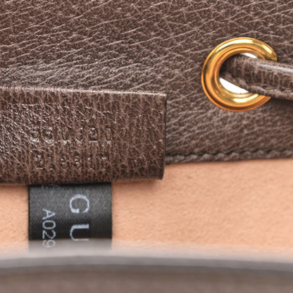 Gucci GG Supreme Monogram Web Mini Ophidia Bucket Bag Brown 7 of 10