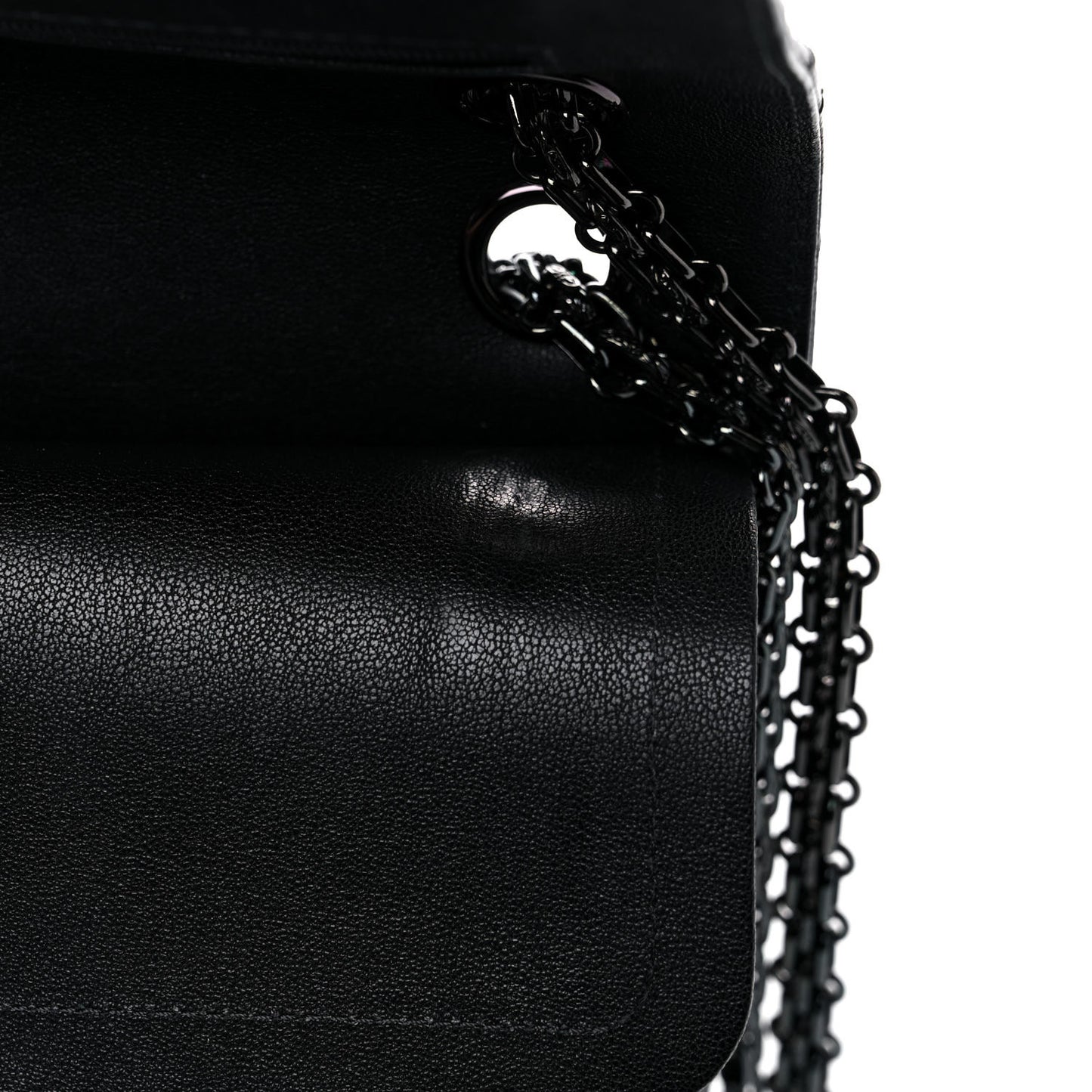 Sheepskin Chevron Quilted 2.55 Reissue 226 Flap So Black