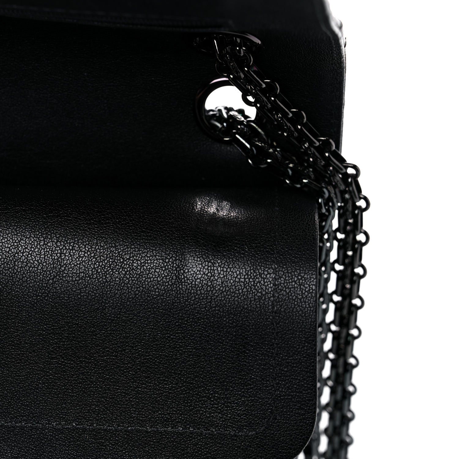 Chanel Sheepskin Chevron Quilted 2.55 Reissue 226 Flap So Black 19 of 20