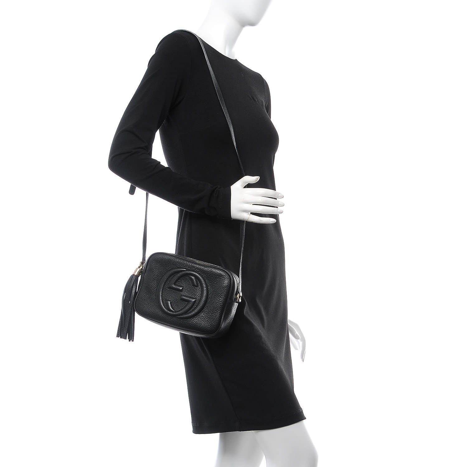 Gucci Pebbled Calfskin Small Soho Disco Bag Black 2 of 9