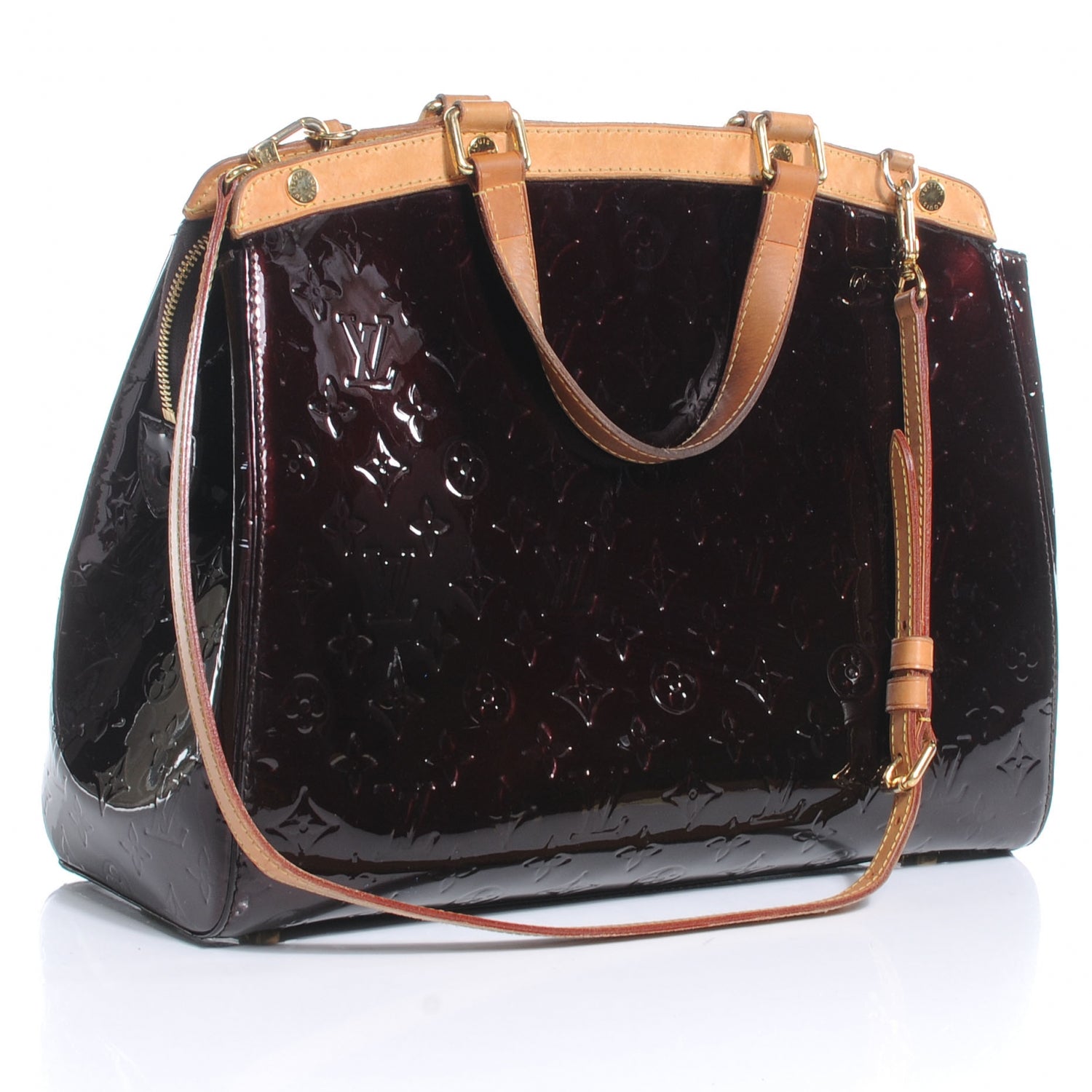 Louis Vuitton Vernis Brea GM Amarante 3 of 9