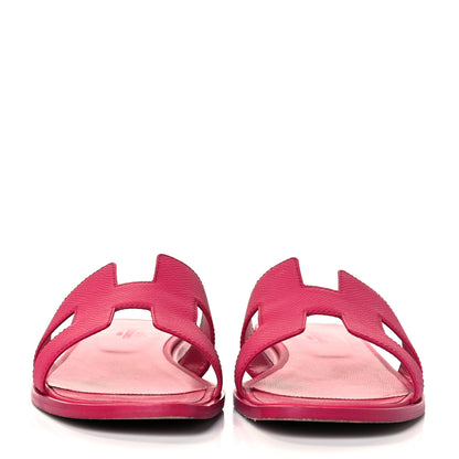 Hermes Epsom Oran Sandals 40 Rouge Azalee 2 of 8