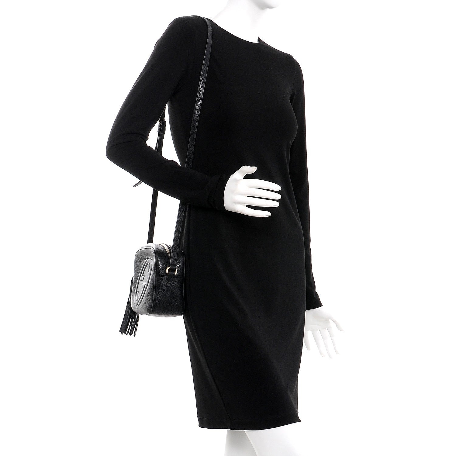 Gucci Pebbled Calfskin Small Soho Disco Bag Black 2 of 11