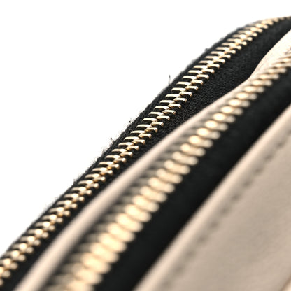 Chanel Goatskin Quilted Waist Bag Beige White Black 15 of 15