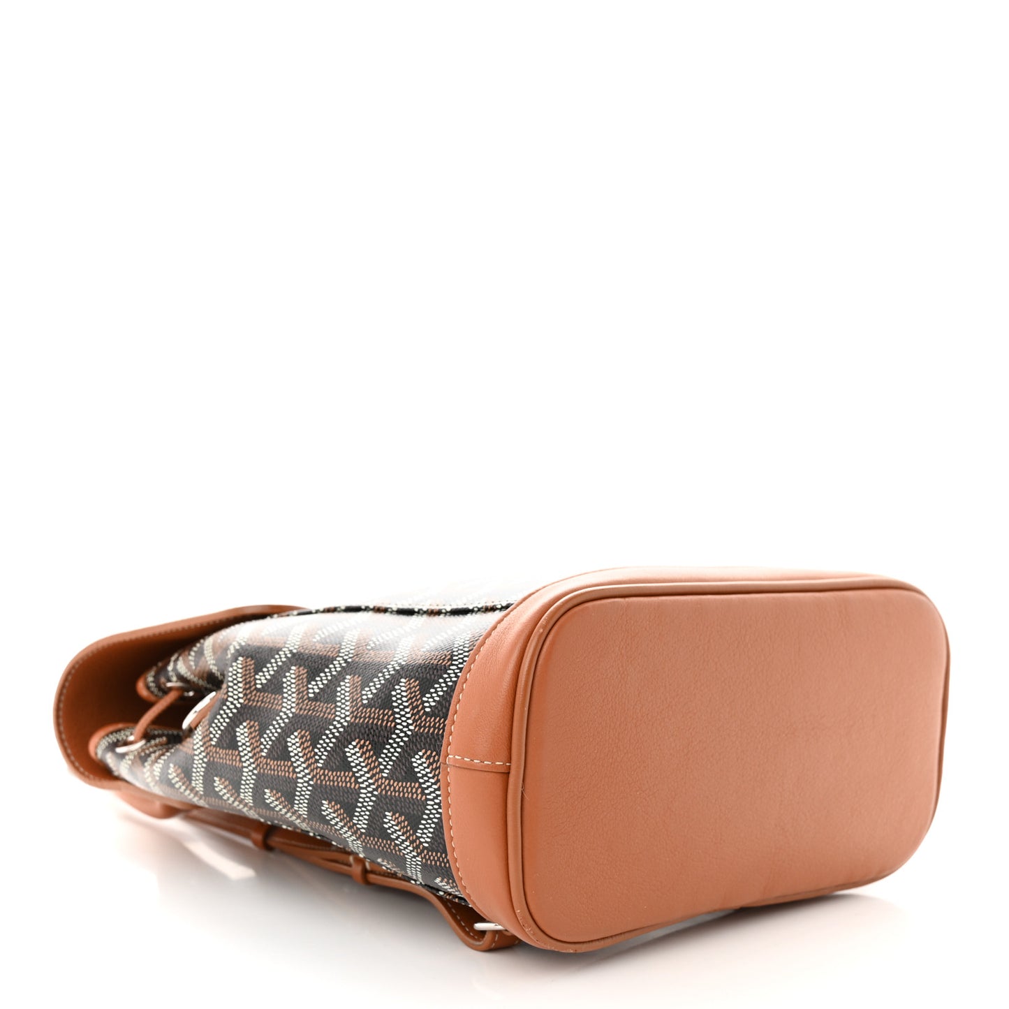 Goyardine Calfskin Mini Alpin Backpack Black Gold