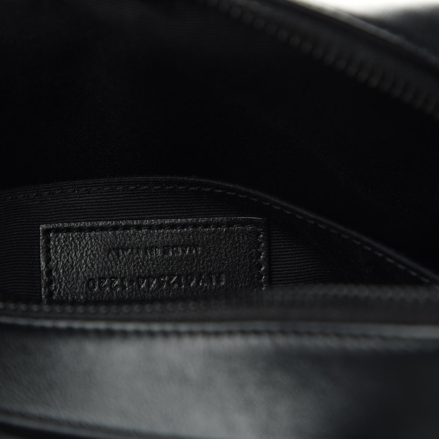 Calfskin Matelasse Monogram Lou Camera Bag Black