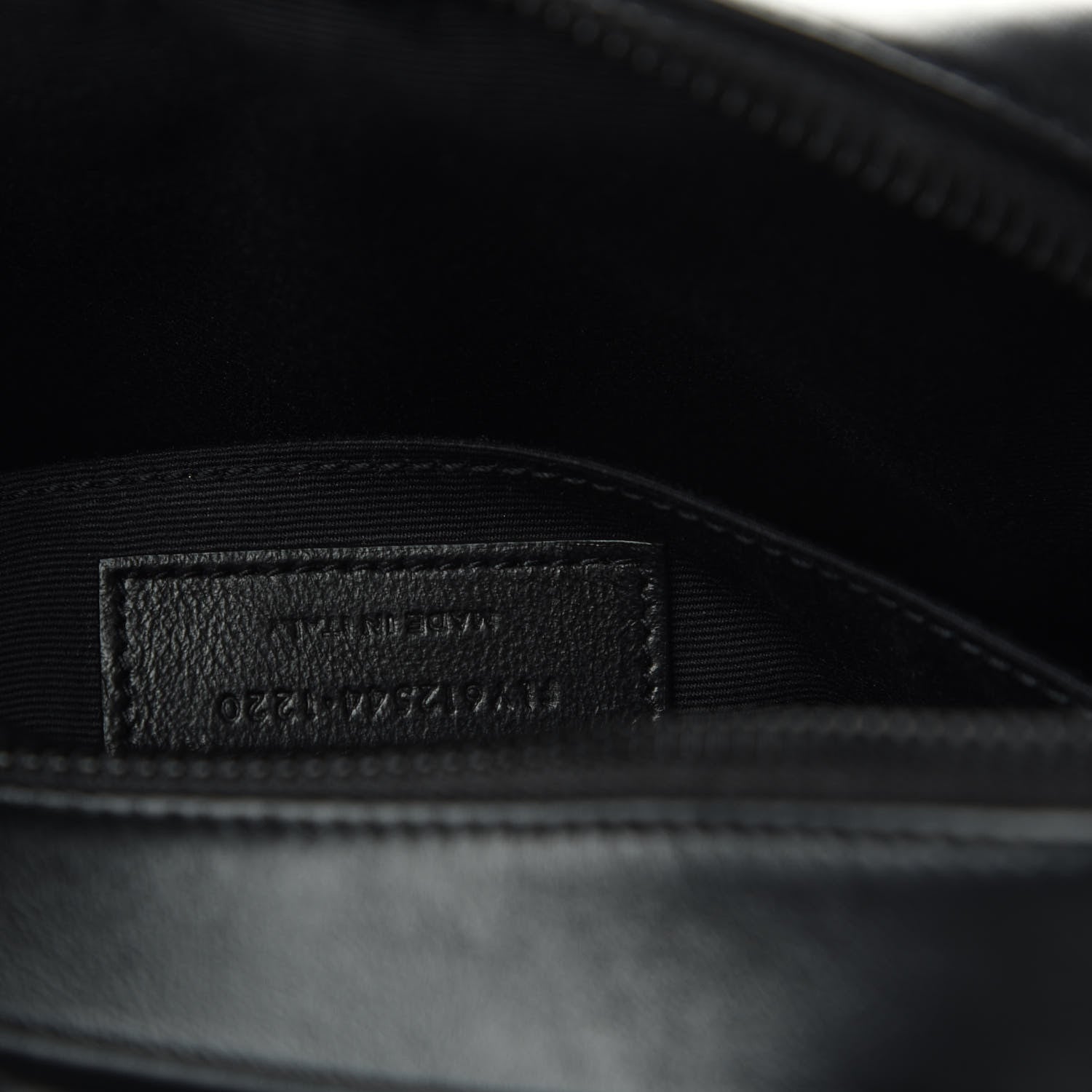 Saint Laurent Calfskin Matelasse Monogram Lou Camera Bag Black 9 of 9