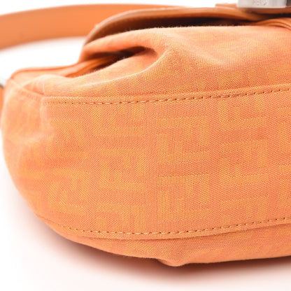 Fendi Zucchino Cuoio Shoulder Bag Mandarino 11 of 19