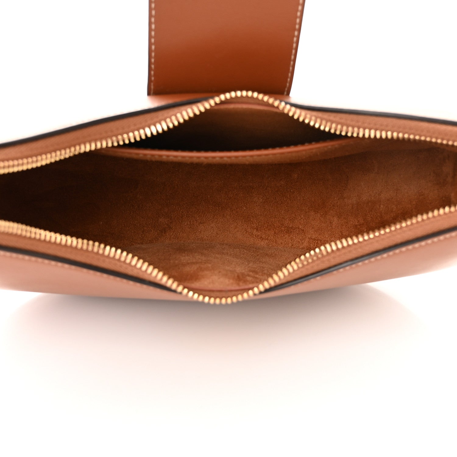 Celine Smooth Calfskin Medium Strap Ava Triomphe Shoulder Bag Tan 5 of 11