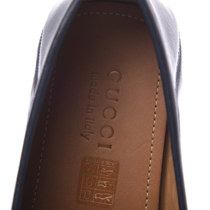 Gucci Nappa Mens GG Driver Loafers 9 Blue 6 of 11
