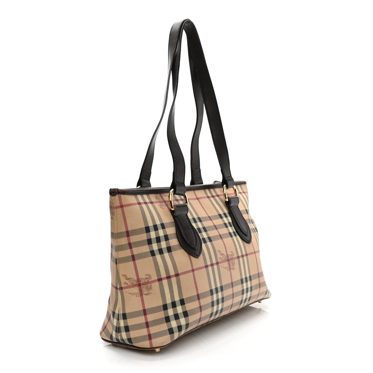 Burberry Haymarket Check Medium Regent Tote Chocolate 3 of 15
